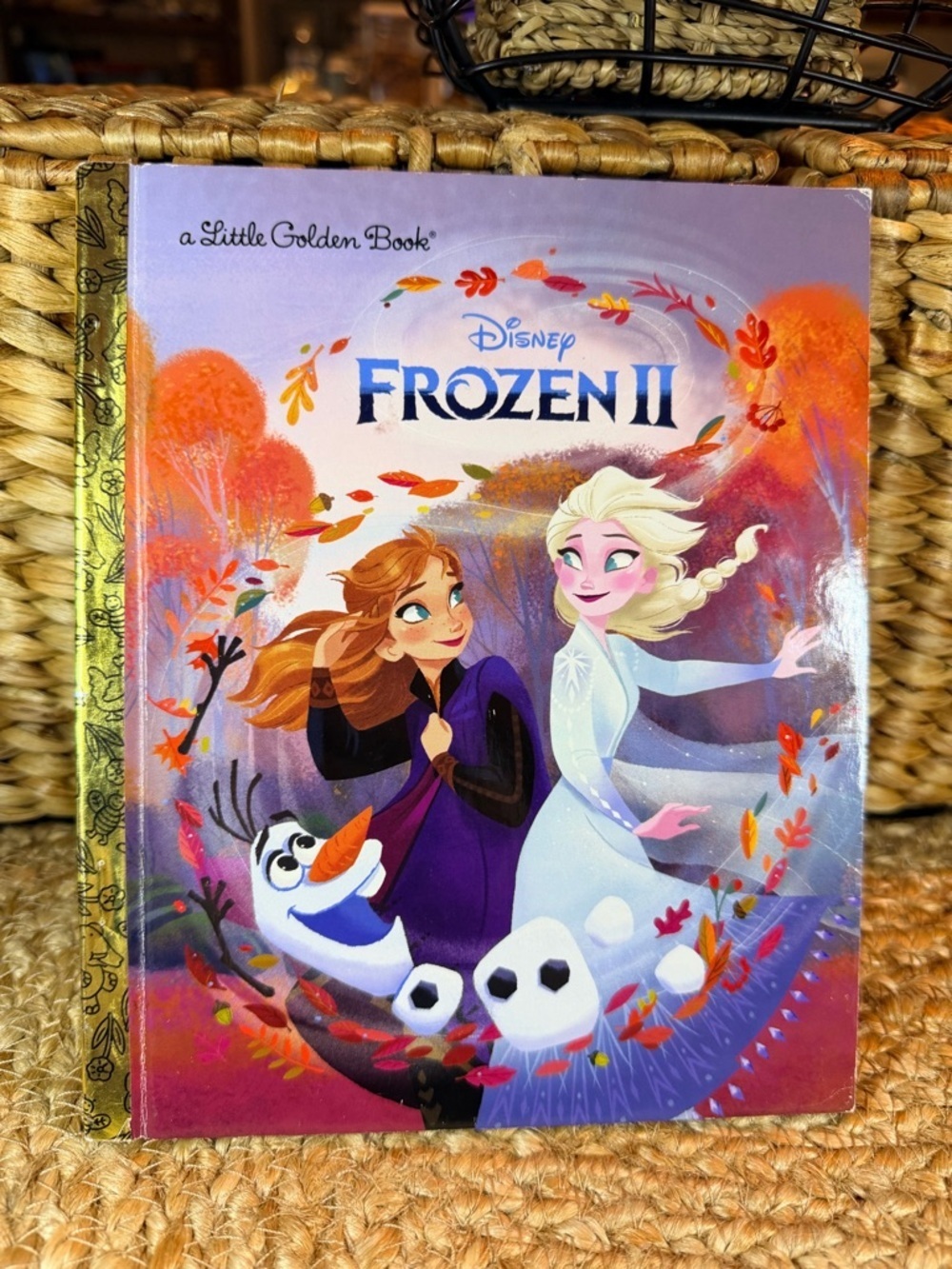 Disney Frozen II Little Golden Book - Purple, White & Gold Cover